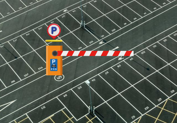 주차장 주차차단기 이미지