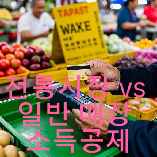전통시장 vs 일반 매장 소득공제 비교