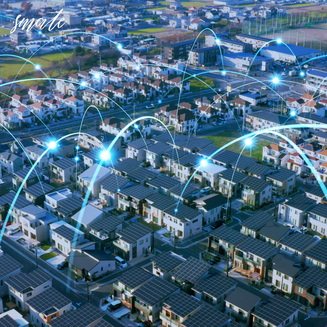 스마트그리드에서의 나노기술을 이미지로 표현했다