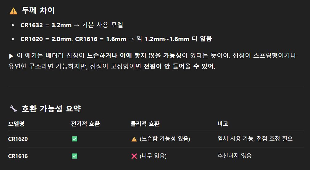 챗GPT 답변한 호환 가능성 요약 내용