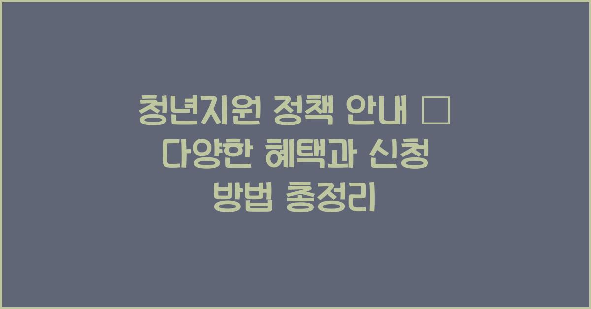 청년지원