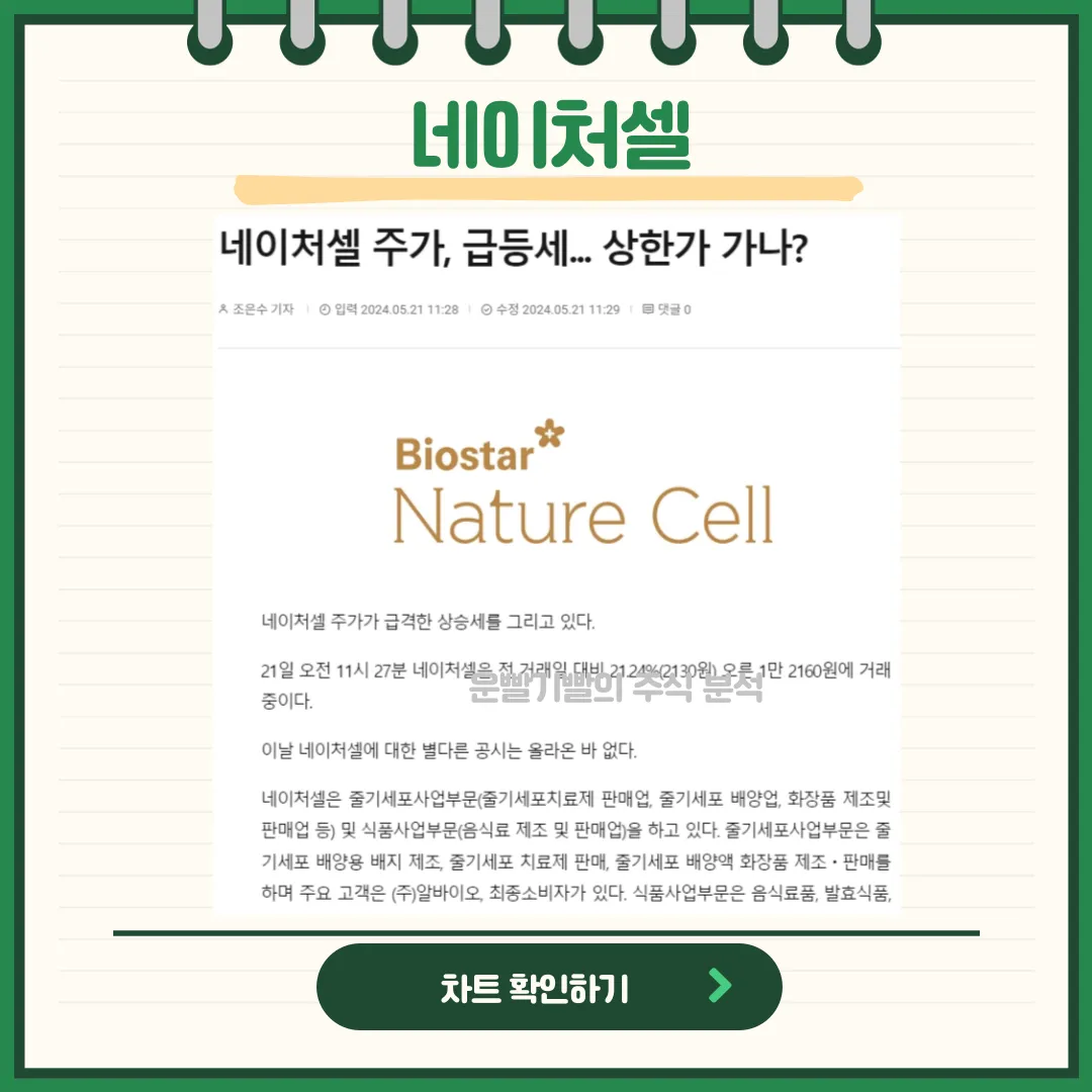 네이처셀 뉴스