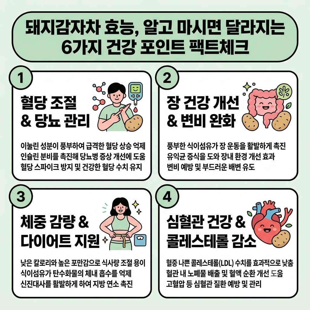 돼지감자차 효능, 알고 마시면 달라지는 6가지 건강 포인트