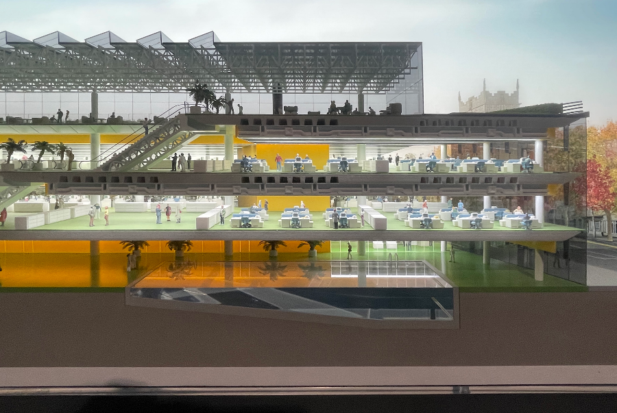 윌리스 파버 & 뒤마스 본사 단면 확대