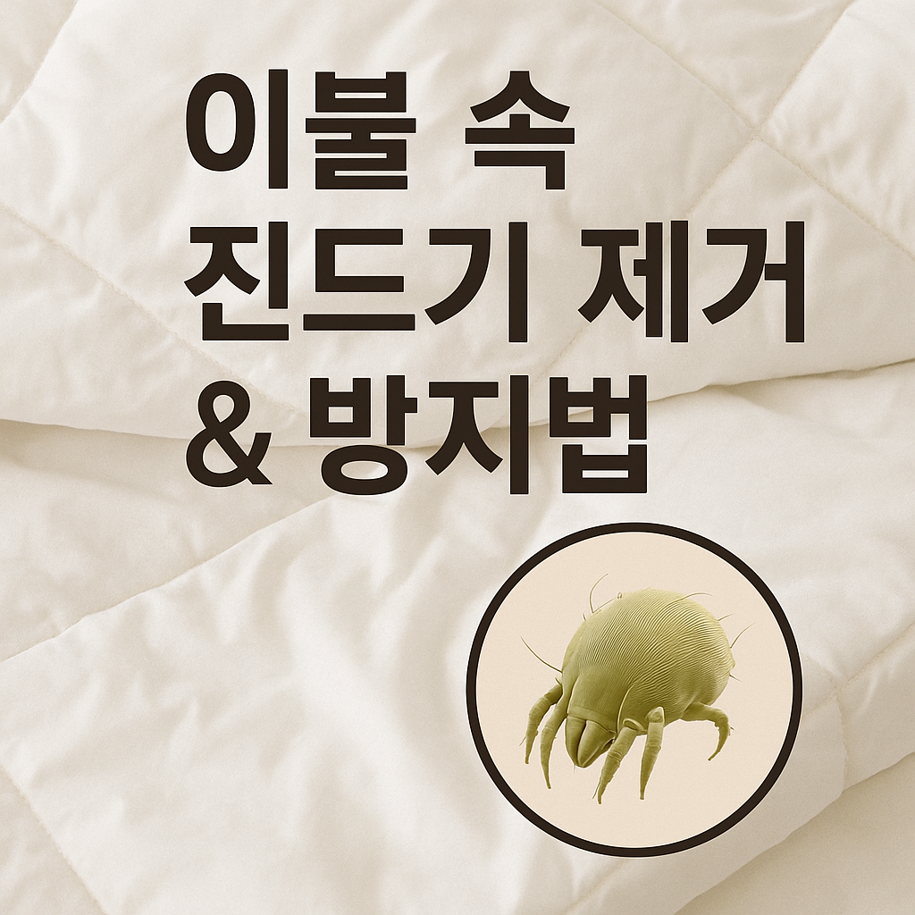 이불 속 진드기 제거 & 방지법