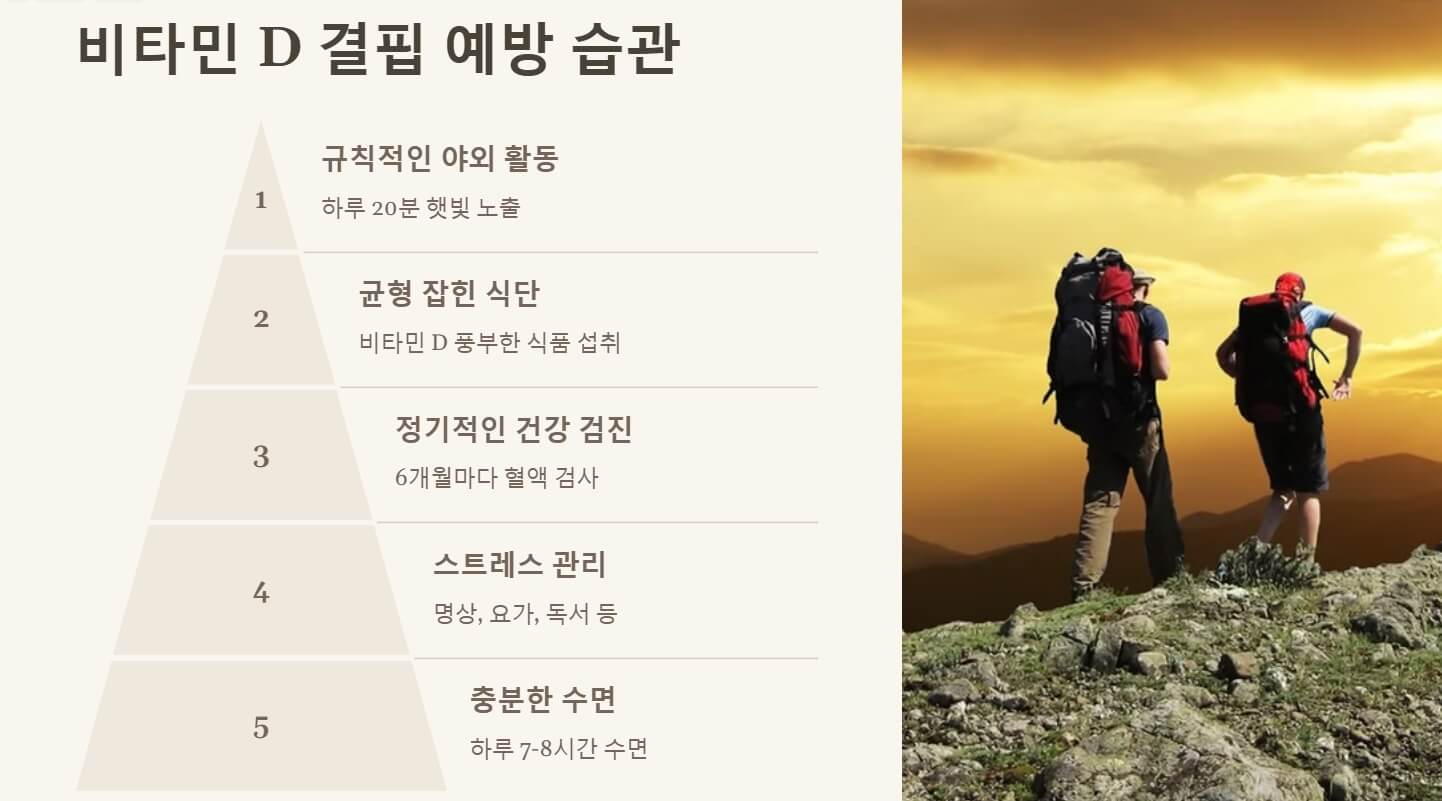 비타민d 부족증상 복용시간