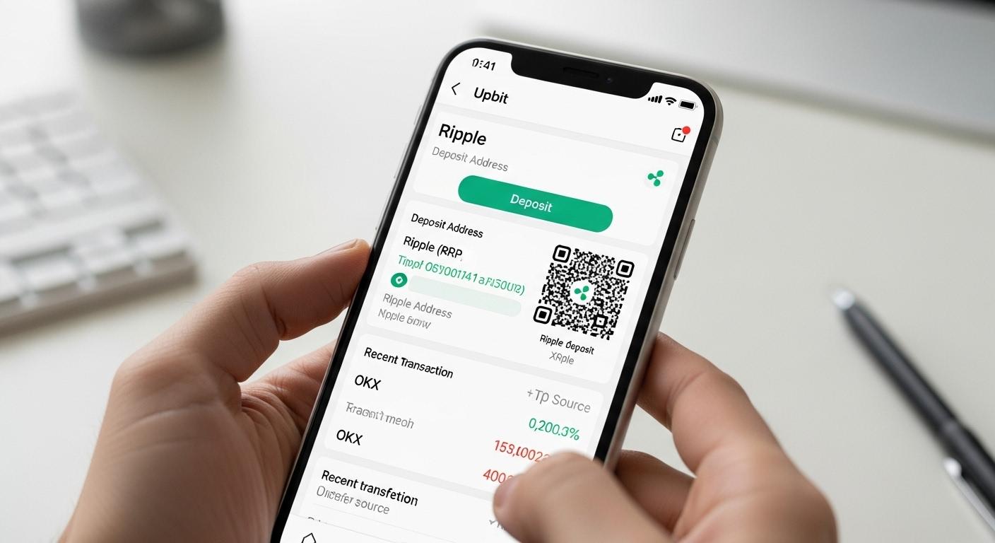 업비트 okx 리플 입금