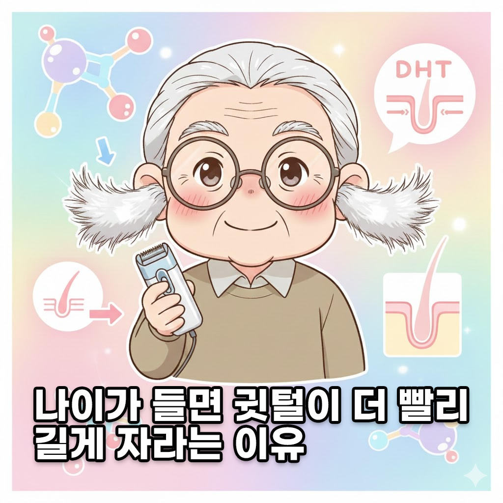 나이가 들면 귓털이 더 빨리, 길게 자라는 이유