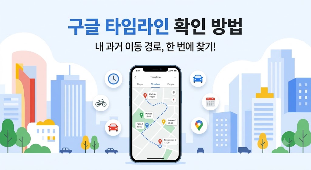 구글 타임라인 확인 방법