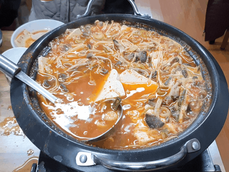 춘천 정족리순두부집 두부전골 - 4