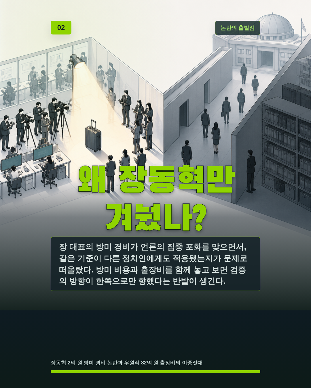 왜 장동혁만 겨눴나?