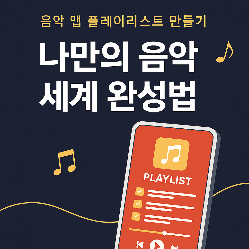 음악 앱 플레이리스트 만들기 – 나만의 음악 세계 완성법