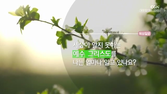 세상이 알지 못하는 예수 그리스도를 나는 얼마나 알고 있나요?