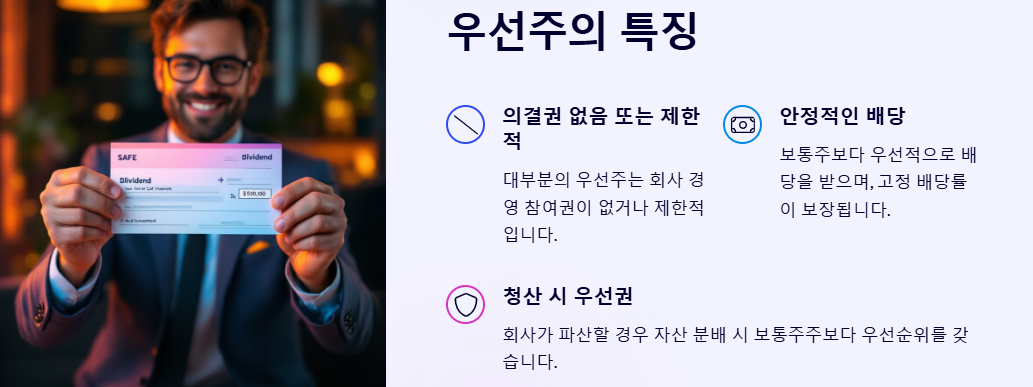 보통주 우선주 비교: 차이, 장단점, 어떤 주식이 나에게 유리??