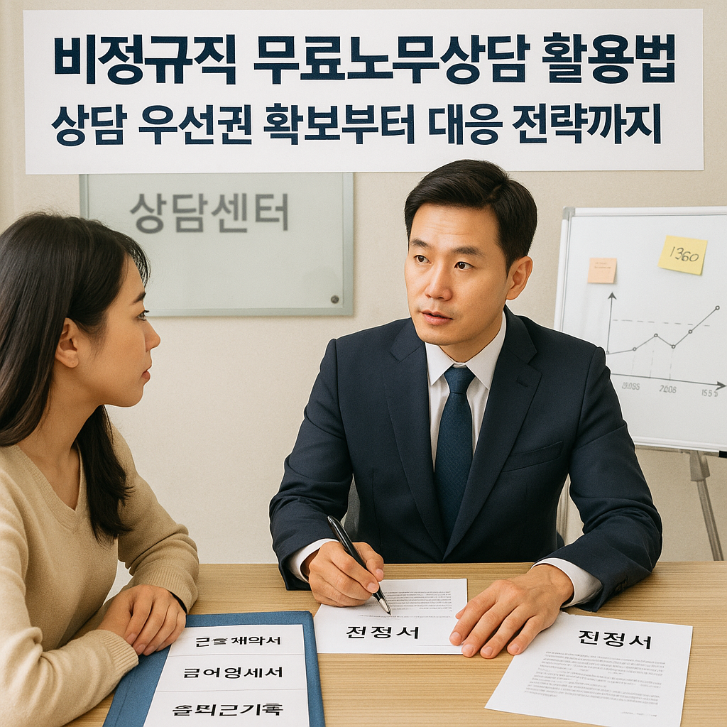 비정규직 무료노무상담 활용법 상담 우선권 확보부터 대응 전략까지 정리