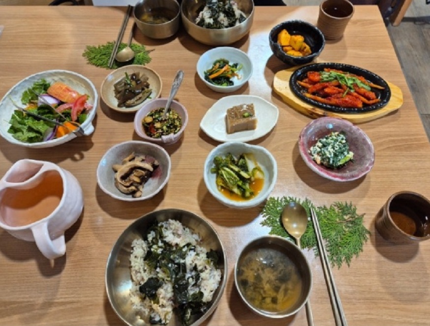 충주-뽕잎밥-뽕잎정식-실희원