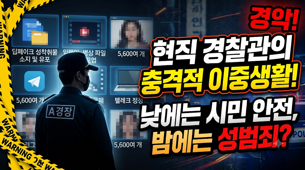 동대문경찰서 현직 경찰관의 충격적 이중생활!
