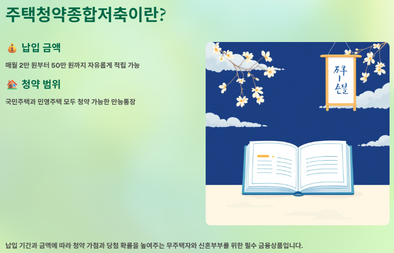 주택청약종합저축이란? 차이점, 전환(전환방법), 해지 및 이자