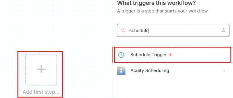 Schedule Trigger