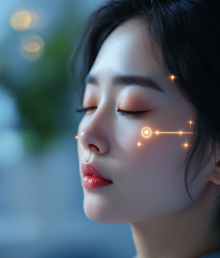 눈썹 뼈를 따라 숨은 피로 풀기