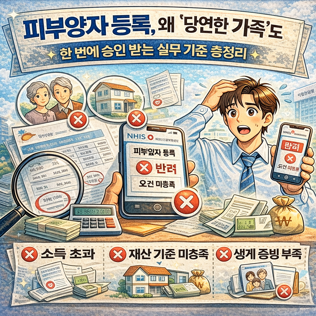 피부양자 등록 조건과 자주 반려되는 이유 총정리