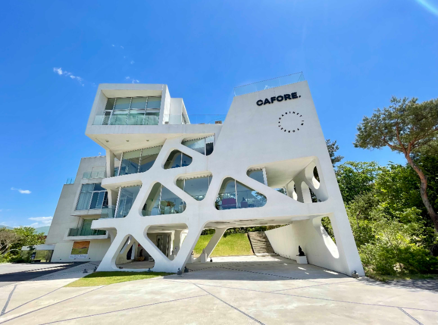 양평 갤러리 카페 카포레 본건물 정면 전경