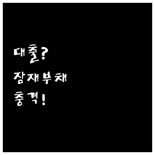 마이너스통장은 왜 DSR에 잠재 부채..