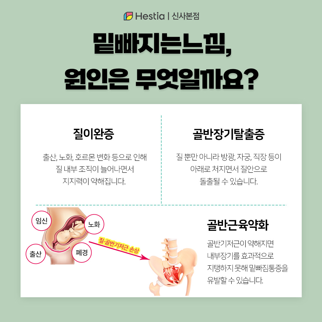 밑빠지는느낌, 원인은?