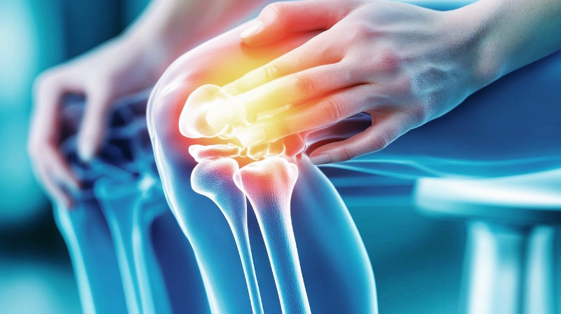 무릎뼈가 보이는 이미지 사진