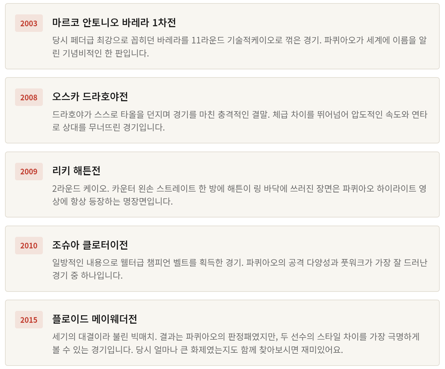 역대 체급 최다 챔피언, 매니 파퀴아오 완벽 정리 ❘ 전적, 스타일, 콤보까지