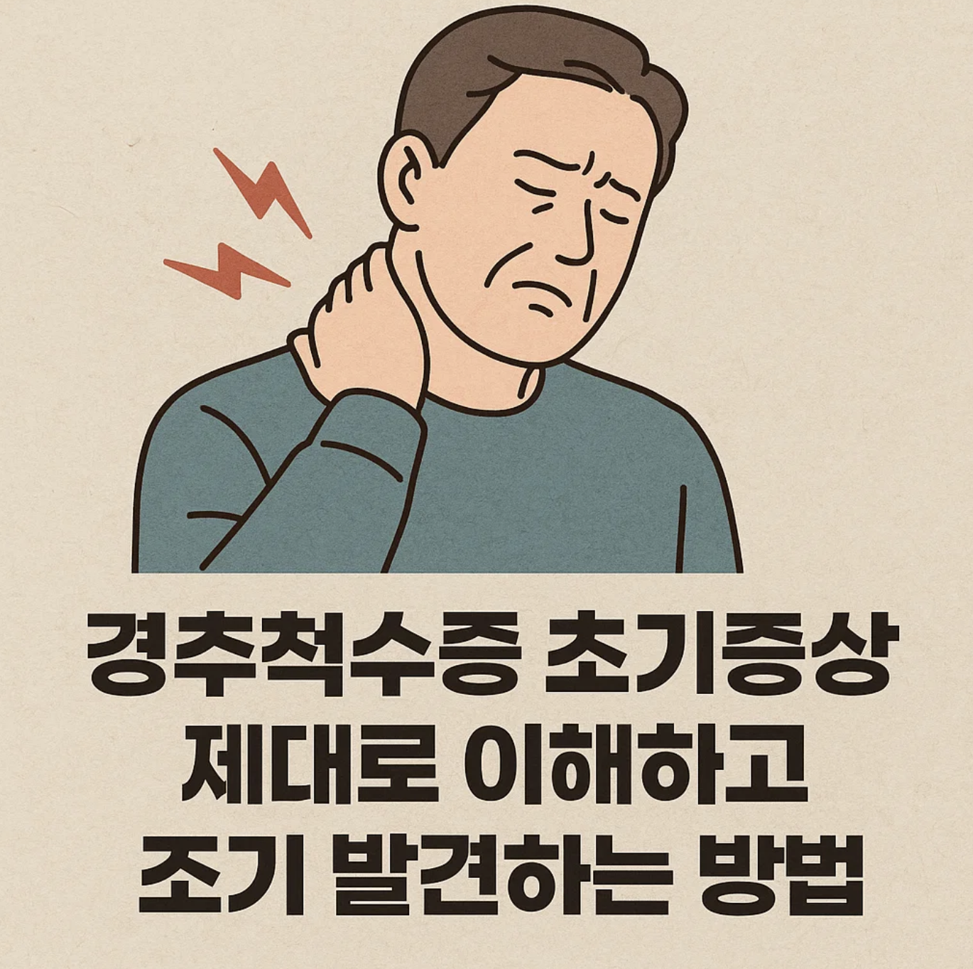경추척수증 초기증상 제대로 이해하고 조기 발견하는 방법