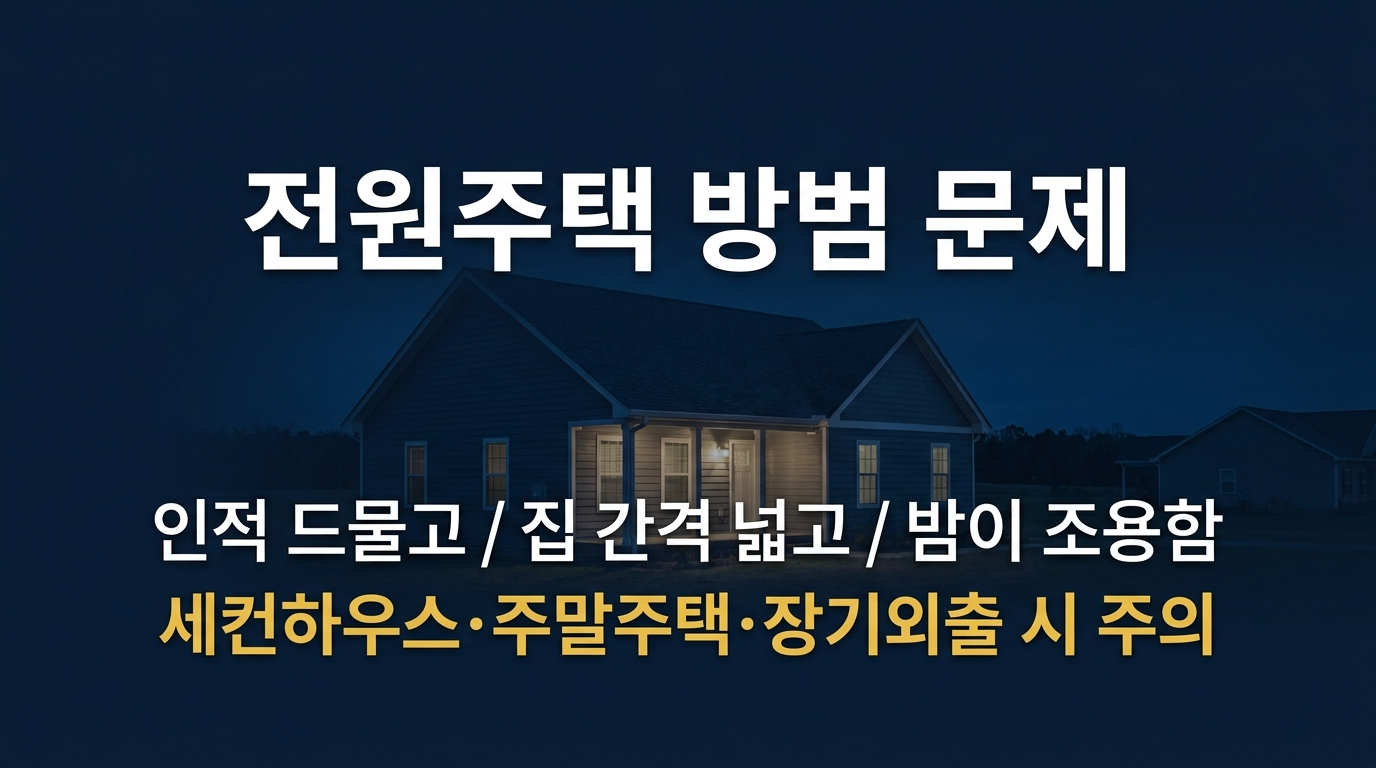 전원주택 방범 문제