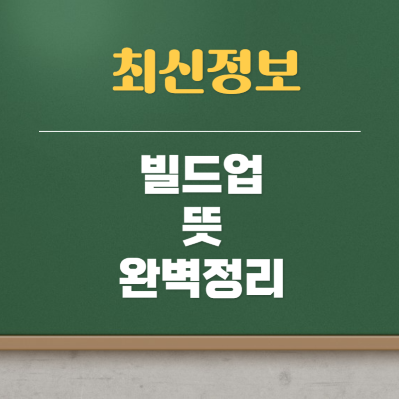 빌드업 뜻
