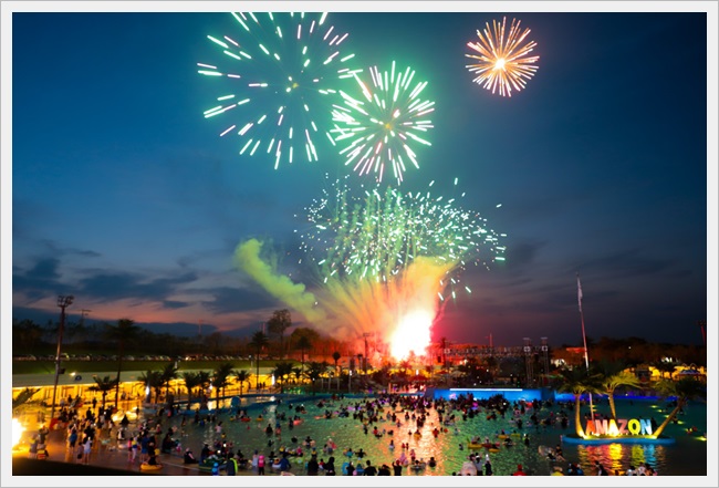 당진 아마존 워타파크 불꽃놀이