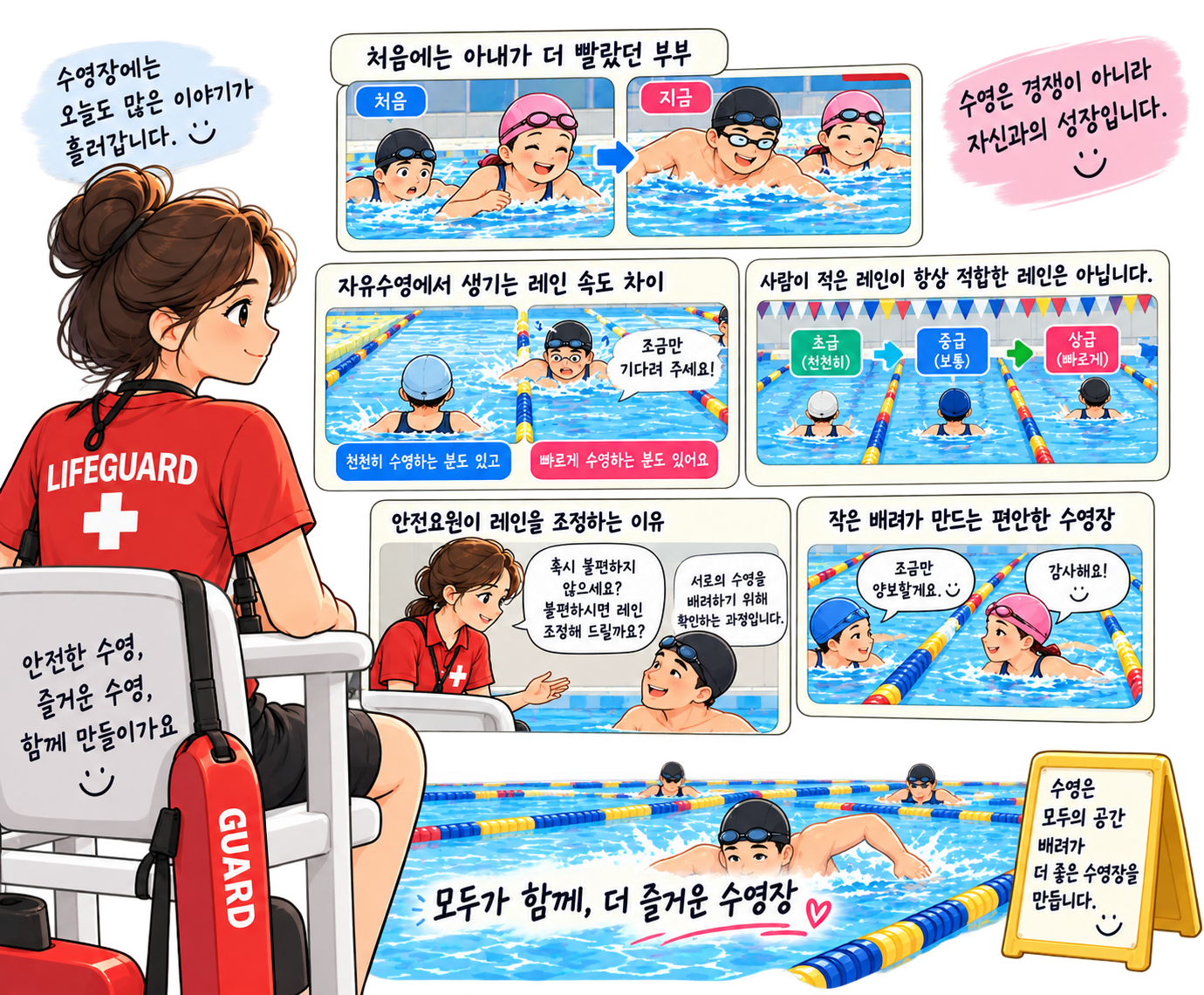 안전요원으로 근무하며 느낀 수영장의 작은 배려