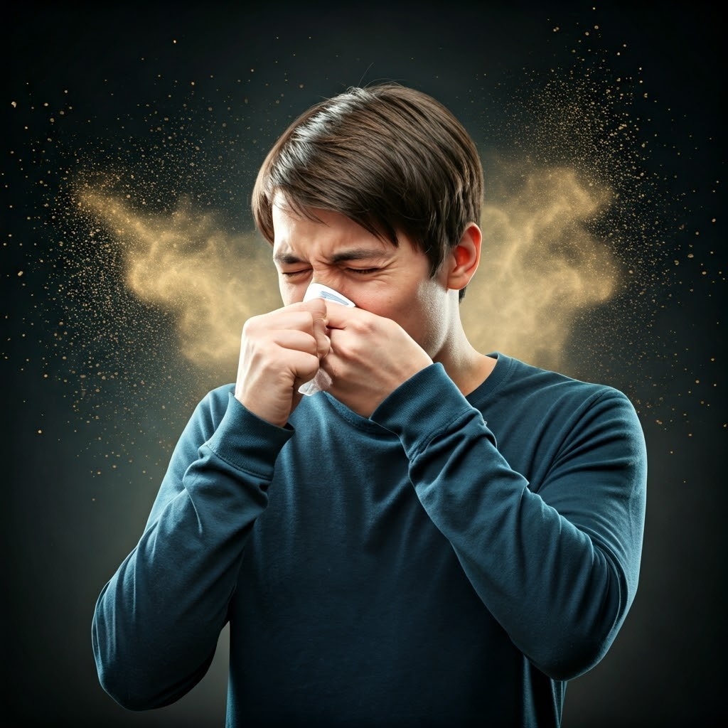 알레르기 비염 환자 사진