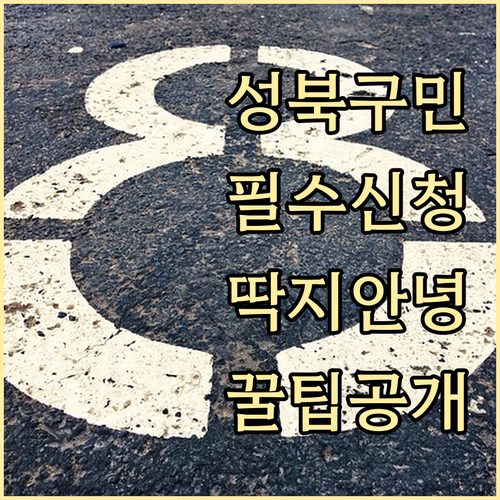 성북구 주정차 단속 알림 서비스 신청..