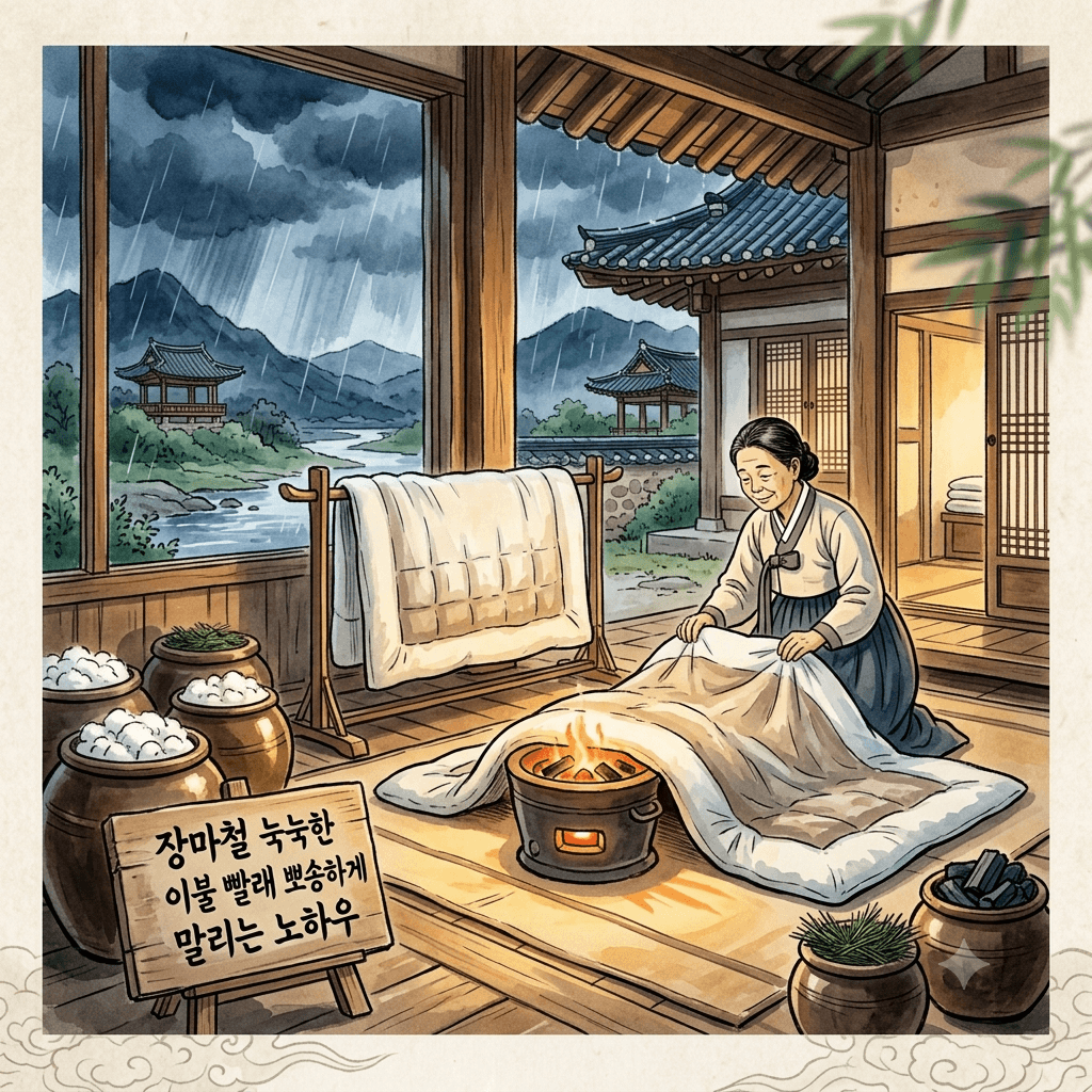 장마철 눅눅한 이불 빨래 뽀송하게 말리는 노하우
