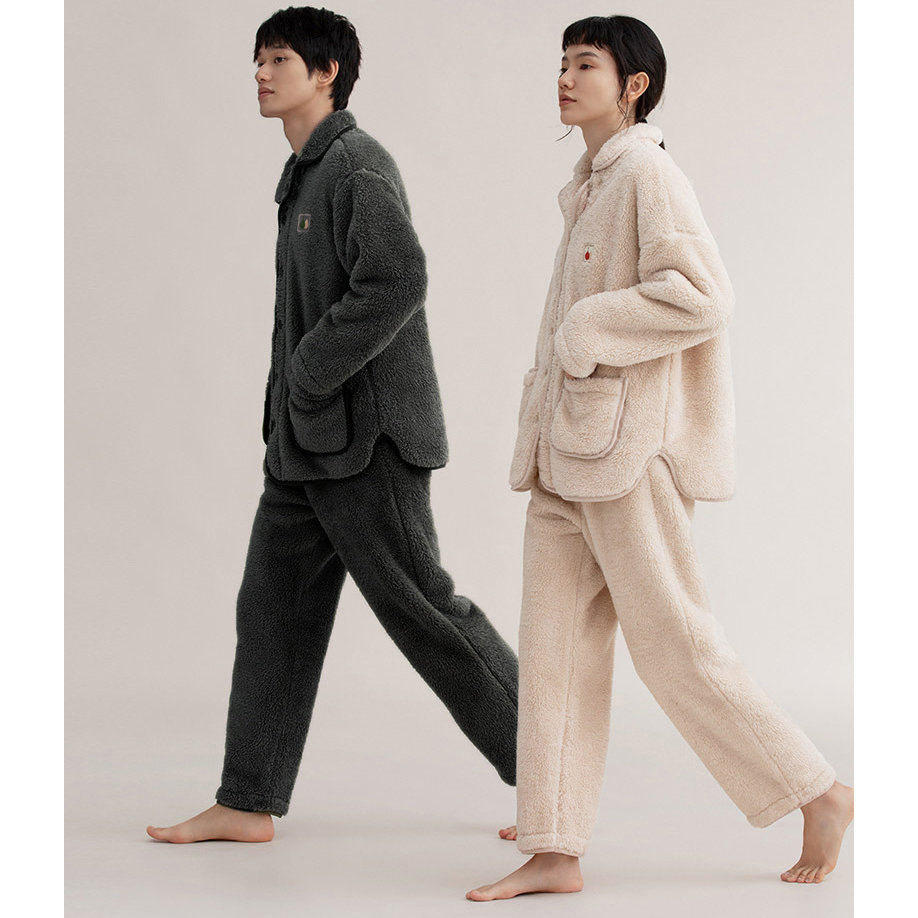 허니나이트 까지 스너그 커플 수면잠옷 양면 특기모 잠옷 파자마 홈웨어 종류 여성용 사이즈 L 스카이