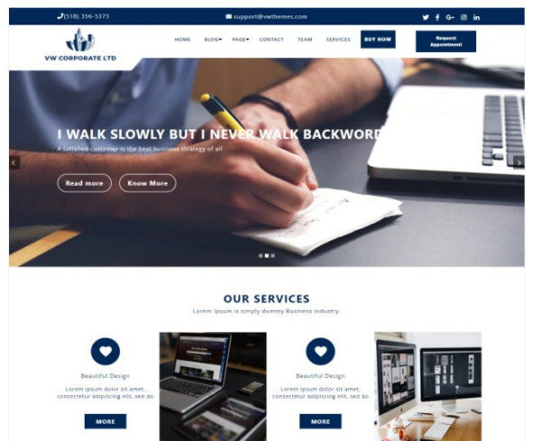 비즈니스 스타트업 워드프레스 테마