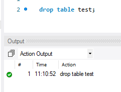 DROP 명령어로 테이블 제거