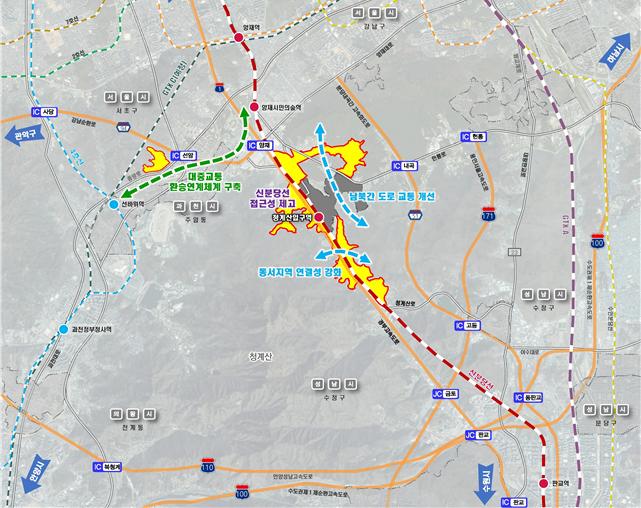 그린벨트 해제 지역 서초