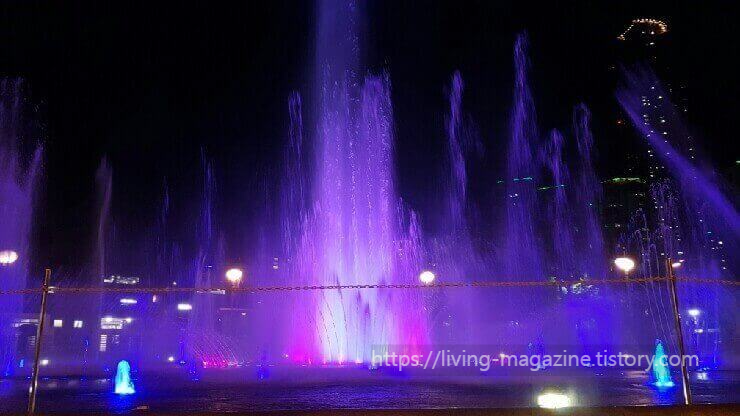동탄 음악분수쇼 볼 수 있는 공원