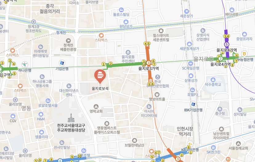 을지로보석-지도