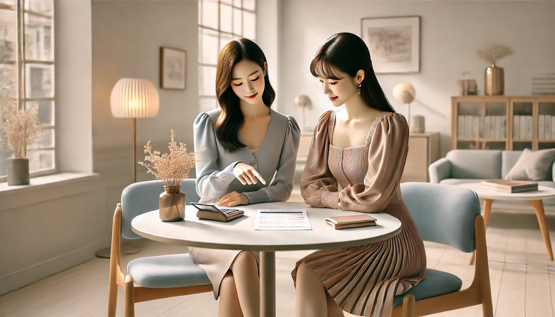 카드 할부계약 계약서 확인하는 이미지