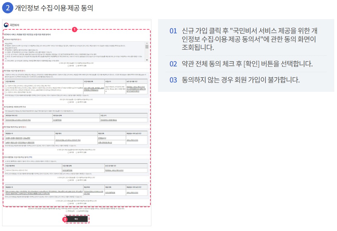 국민비서 신청 방법