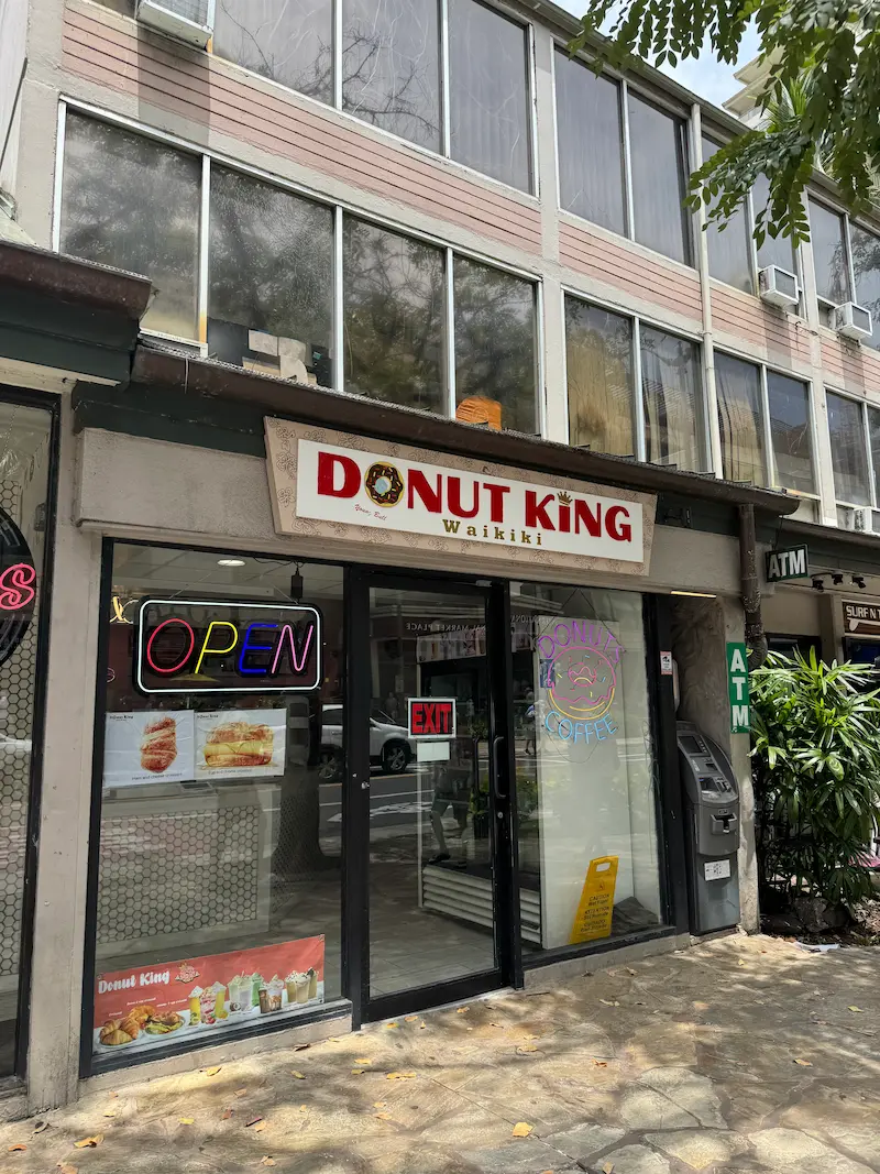 하와이 도넛킹 와이키키점 입구