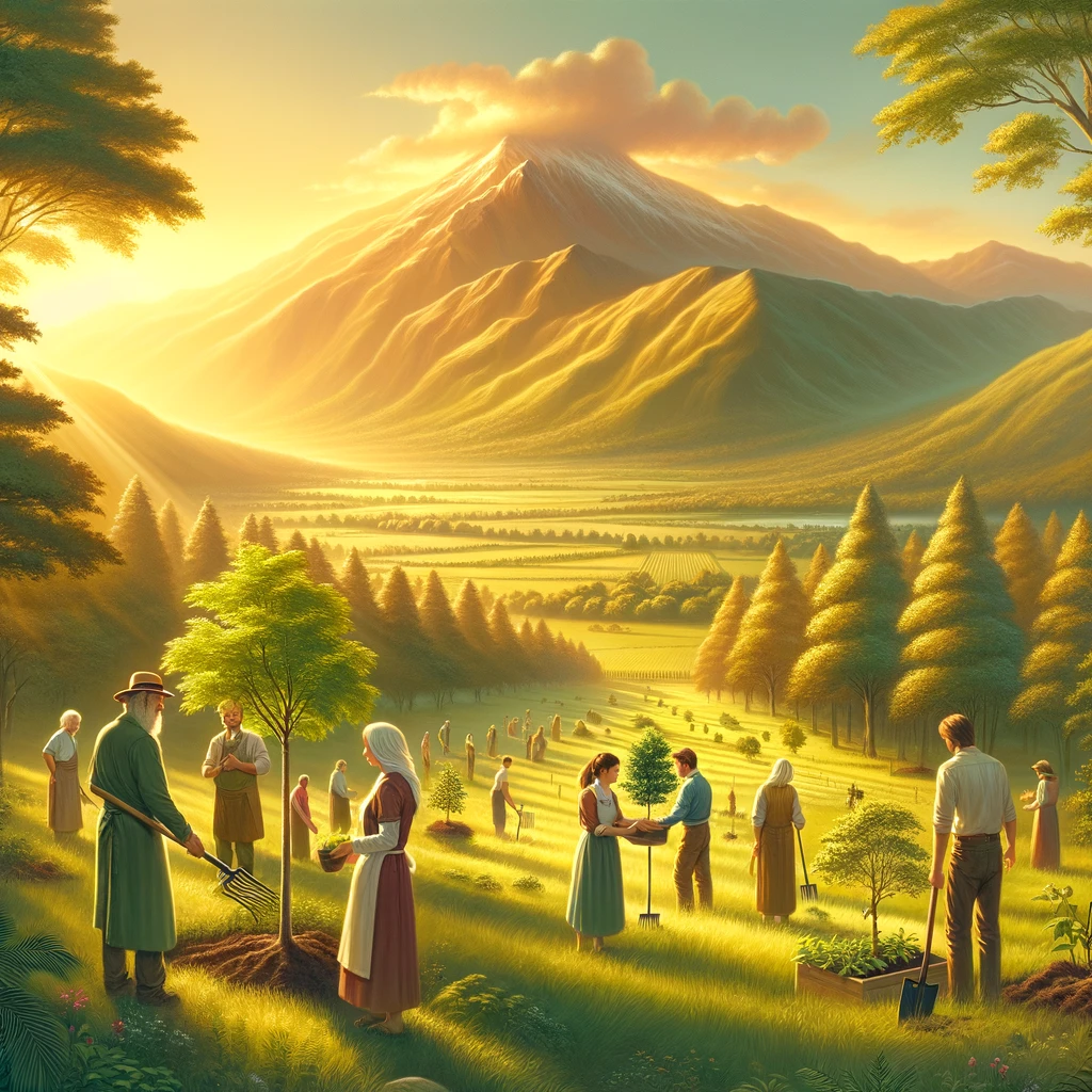Here is the image reflecting the true happiness that comes from respecting and following divine guidance.
