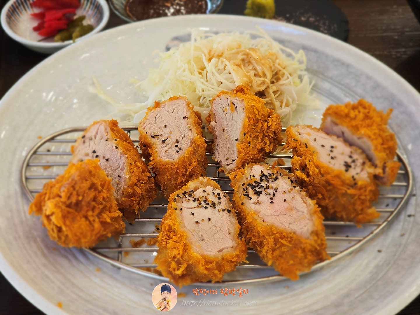 히레카츠정식(히레카드2pcs+미니우동1pc)