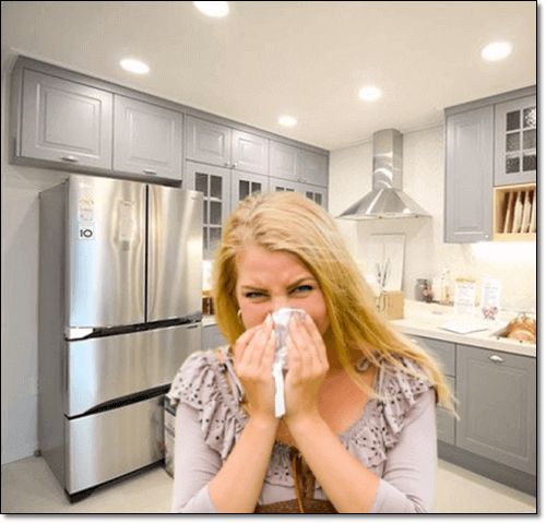 독감에 걸린 여성